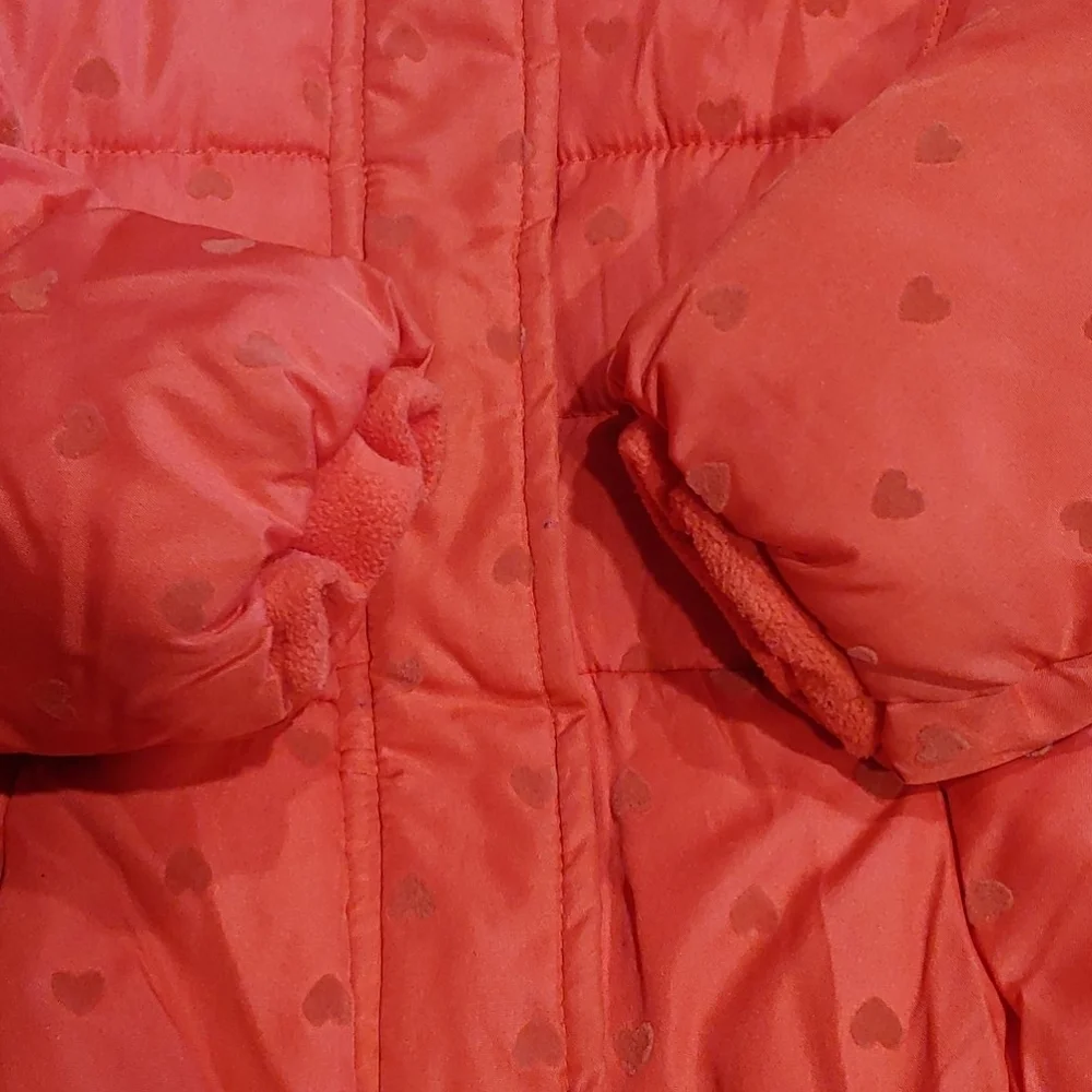 Cherokee Pink Heart Winter Jacket Size 3T
